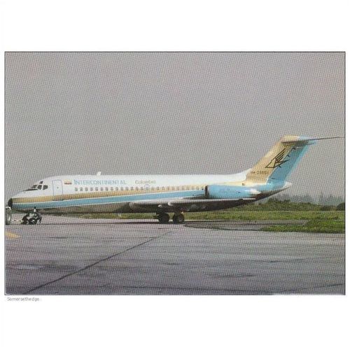 Intercontinental Colombia Douglas DC9 15 Aircraft Postcard (A13966)