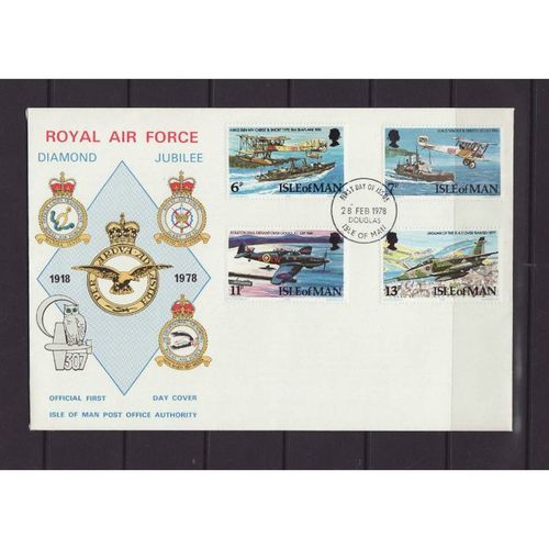 Isle of Man 1978 FDC RAF Diamond Jubilee (B-120)