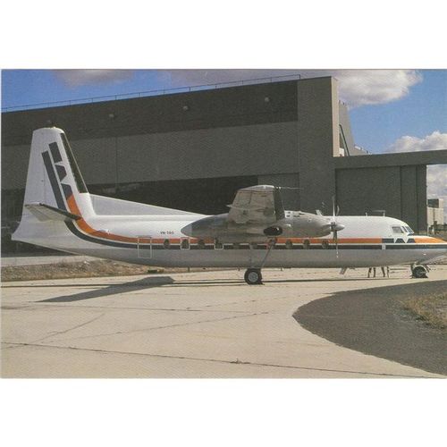 Trans Australia Airlines Fokker F27 600 Friendship Aircraft Postcard (A15558)