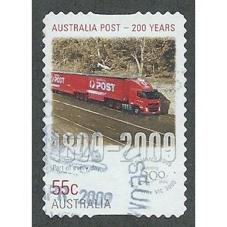 AUS 2009 55c (S/A) '200TH ANN OF AUST POST- PART OF EVERY FINE USED (EBID35-954)