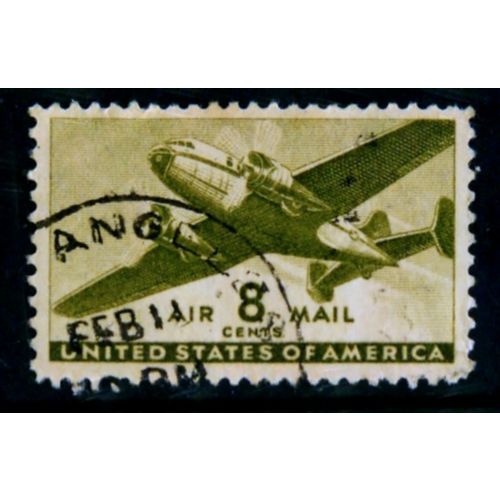 USA 1941 SG A902 AIR 8c GREEN MAIL PLANE FINE USED #