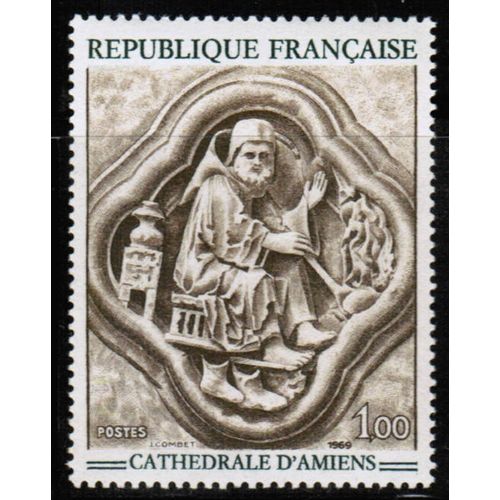1969 France - Art / Amiens Cathedral relief 1.00 Fr.- Sc# 1236 Mint NH