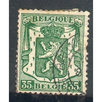 Belgium 1936 - SG735 - 35c green - State Arms - used