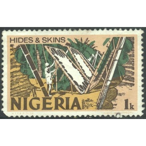 Nigeria 1973 - SG290 - 1k multi - Hides & Skins - MH