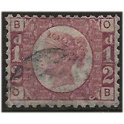 1870 SG48/9 1d Rose Plate 6 Fine Used Check Letters “DB”.. .
