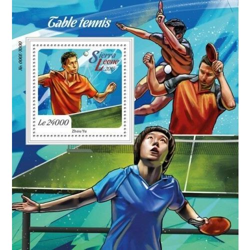 SIERRA LEONE 2015 SHEET MNH TABLE TENNIS TENIS DE MESA SPORTS DEPORTES 8A