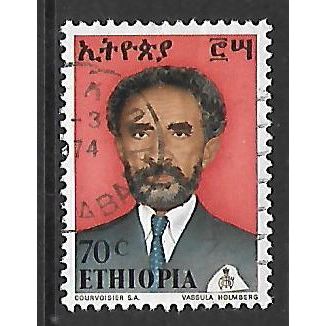 ETHIOPIA 1973 70c HAILE SELASSIE I SG 876 FINE USED