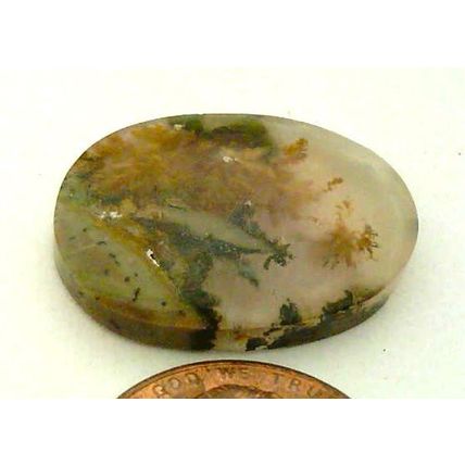 Golden Plume Agate Freeform Gemstone Cabochon 283