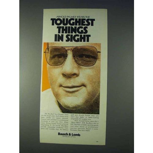 1972 Ray-Ban Sunglasses Ad - Arnold Palmer