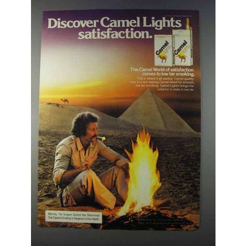 1980 Camel Lights Cigarettes Ad - Discover Camel Lights