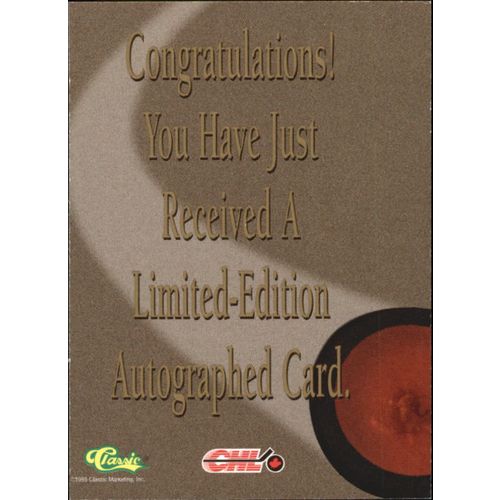 1995 Classic 5Sport Autographs Marc Chouinard #153