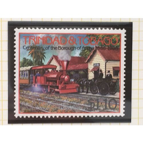 Trinidad & Tobago 1988 Arima $1.10 Robinson Railway Mounted Mint MM SG 747 stamp