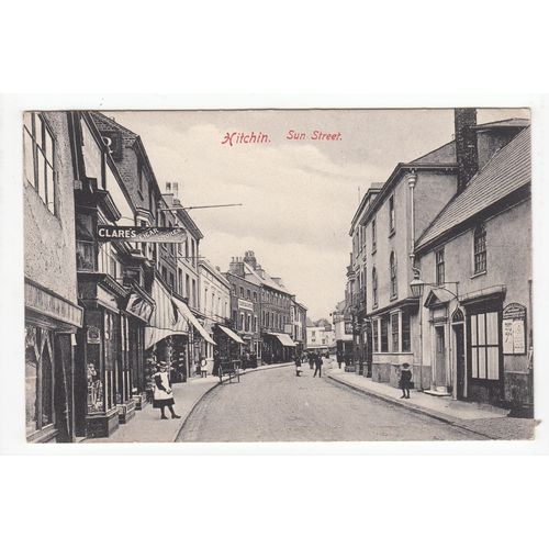 Sun Street Hitchin Postcard 1904 Hertfordshire