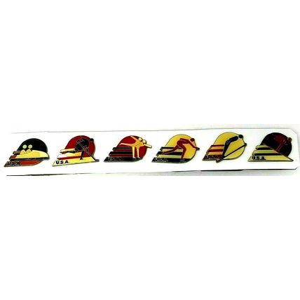 Olympic Games Winter Sport Hat Pin Vintage Lot of 6 (D6)