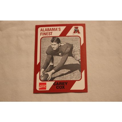 Carey Cox 1989 Collegiate Collection Alabama's Finest NO, 19