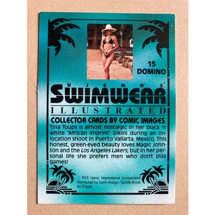 Ujena Swimwear Illustrated 1993 Edition Base trading card # 15 Tina Toups (A)