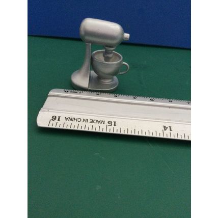 Silver Coloured Food Mixer 1:12th scale miniature