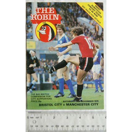 1979 programme Bristol City v. Manchester City