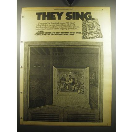 1974 Poco Cantamos Album Ad - They Sing