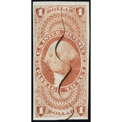 R74a, Used $1 VF Passage Ticket Revenue Stamp - Stuart Katz