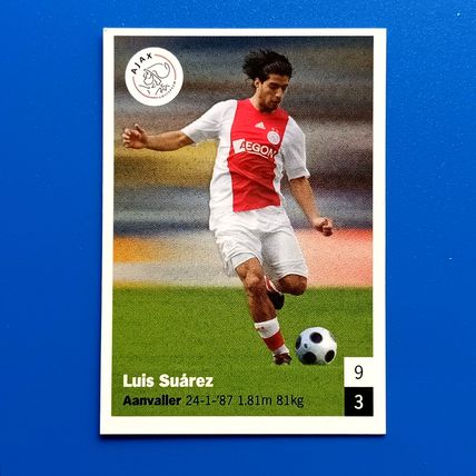 LUIS SUAREZ 2008/09 AJAX Sticker #28 Like Panini