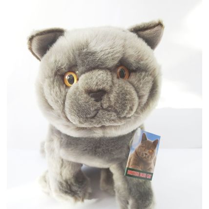 Blue Staffordshire Bull Terrier soft and cuddly realistic 12" toy dog