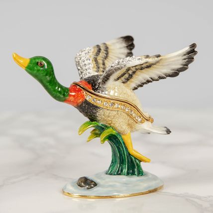 Treasured Trinket Duck Taking Flight Figurine Boxed 7 CM Gift Collection Home