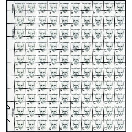 1856, MNH 14¢ SPECTACULAR Misperforated Error Sheet of 100 - Stuart Katz
