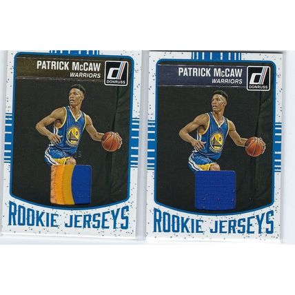 2016-17 DONRUSS ROOKIE 'JERSEYS" PATRICK McCAW ++ PRIME ROOKIE JERSEY