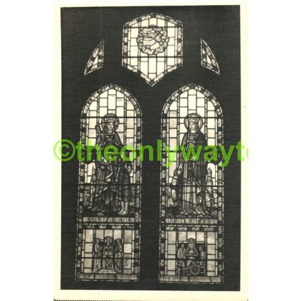 Stained Glass Window, Fairford, Gloucs, Postcard