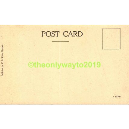 Thaxted Church, from old Print, Essex, White Postcard