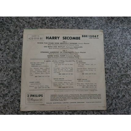 Harry Secombe – When The Stars Were Brightly Shining (BBE12067) 1956 (7" Single)
