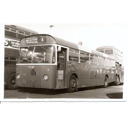 Black & White Photograph of South Wales Transport Co. Ltd. - 898 DCY