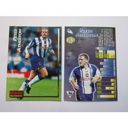 183. Peter Atherton - Sheffield Weds - Merlin Ultimate P. L 1995/96 Card (ef1)