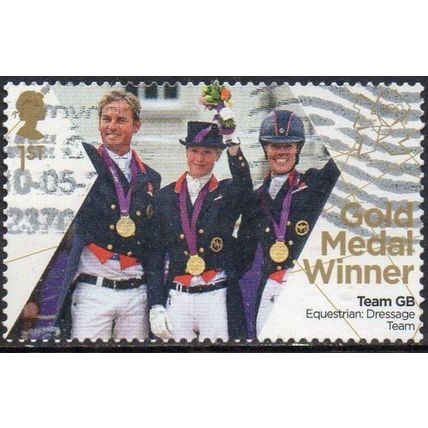Great Britain 2012 Olympic Gold Equestrian Dressage Team Used SG 3361 stamp