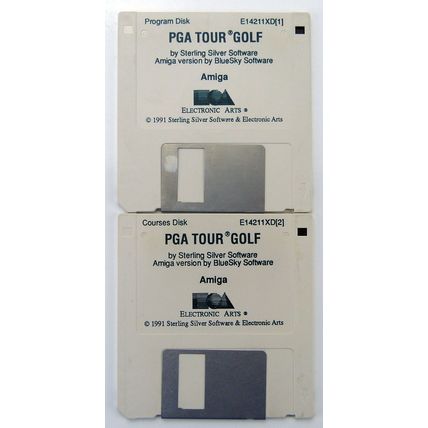 PGA TOUR GOLF BY ELECTRONIC ARTS FOR COMMODORE AMIGA - TESTED & WORKING