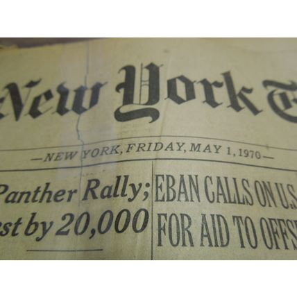 Vintage The New York Times Newspaper Friday May 1 1970 NIXON Vietnam Cambodia
