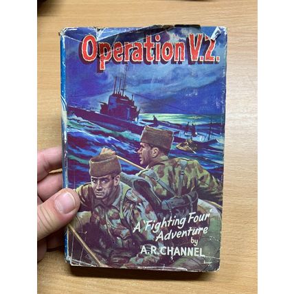 VINTAGE "OPERATION V.2." A R CHANNEL WW2 FICTION HARDBACK BOOK (P3)