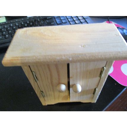 Dollhouse Miniatures Storage Cabinet\Hutch 5 1/2"