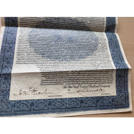 New York Central Railroad Company Mortgage Bond Trustee’s Certificate