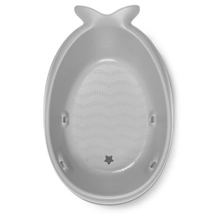 Skip Hop Infant Bath Tub 3-Stage Grow with Baby Smart Sling MOBY Bathtub Grey Ag