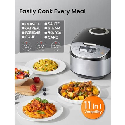 COMFEE' Rice Cooker 12 Cups Cooked/6 Cups Uncooked, Portable Non-Stick Rice Make
