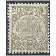 Transvaal 1885 SG175 1/2d Grey Light Mounted Mint ...