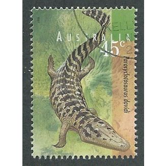 AUS 1997 45c 'PREHISTORIC ANIMALS' FINE USED (EBID38-601)