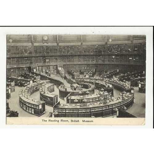 LONDON British Museum Reading Room Postcard