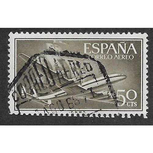 ESP 1955 50c 'AIR' FINE USED (EBID62-131)