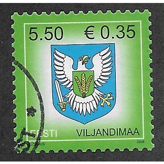EST 2008 5.50K 'ARMS - VILJANDIMAA' FINE USED (EBID63-628)