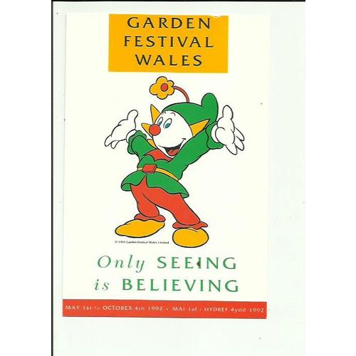 Advertising GARDEN FESTIVAL WALES 1992 Postcard