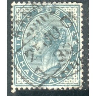 India stamps 1882 - SG 84 - QV ½a green used