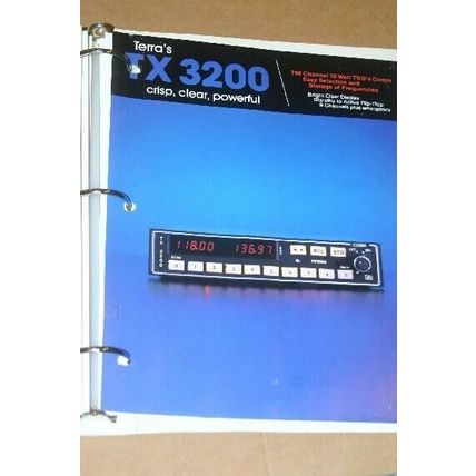 Terra TX3200 VHF Transceiver operation/installation manual TX3200 VHF XCVR